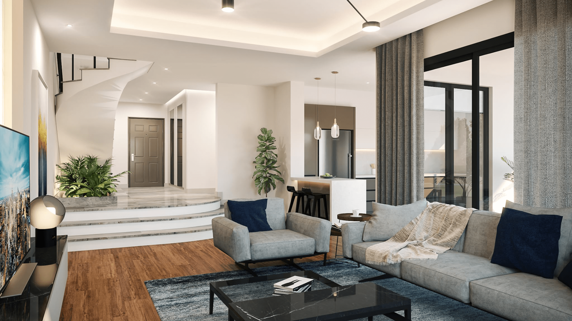 Orchidee Villa Wohnzimmer