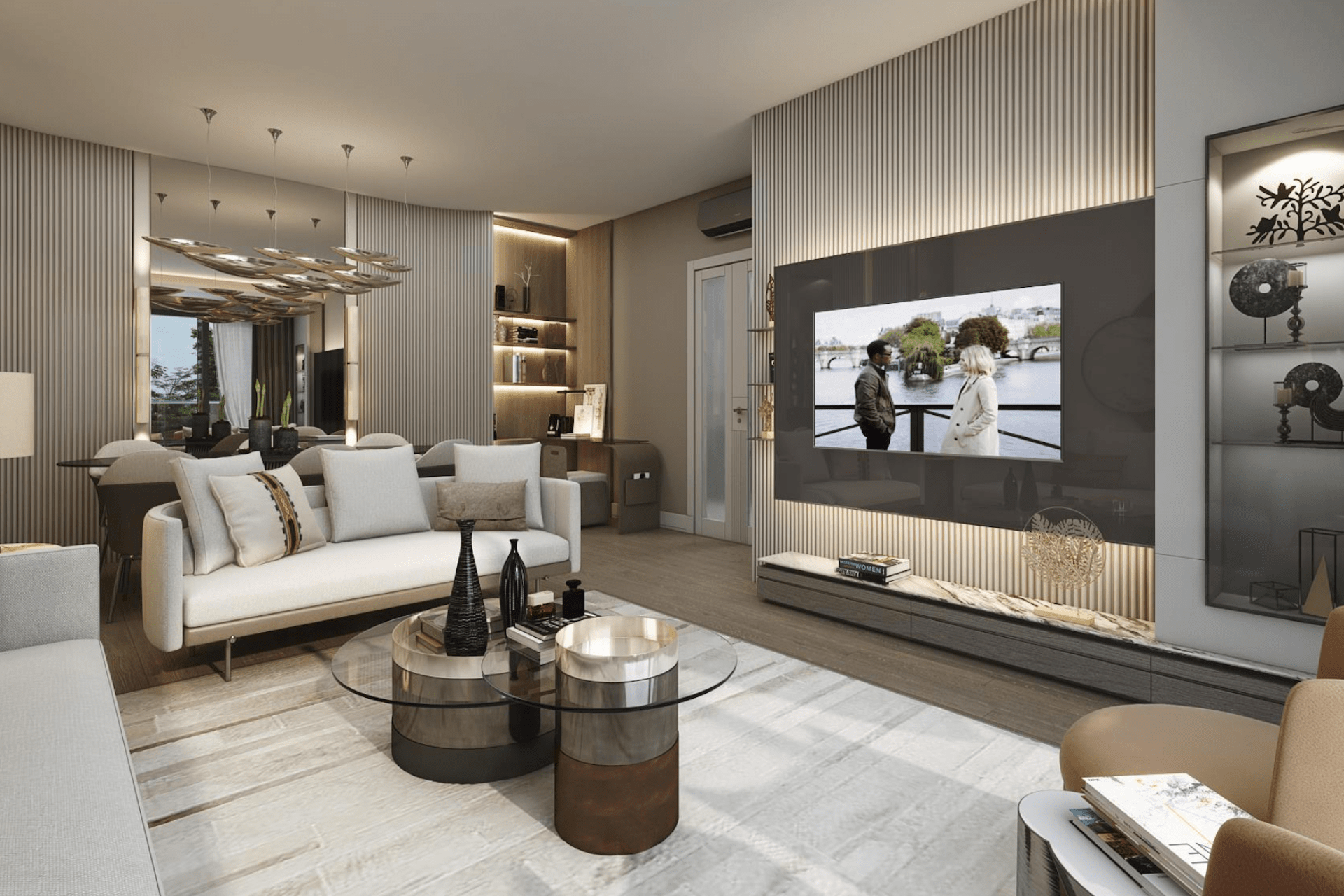 Smaragd Wohnung - Wohnzimmer