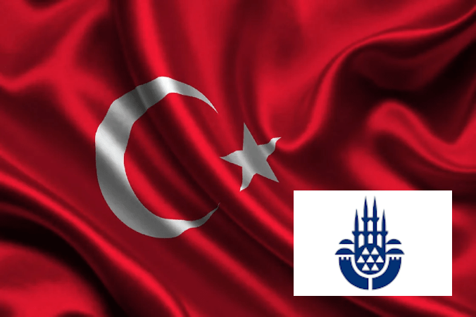 Flagge Türkei Stadtwappen Istanbul