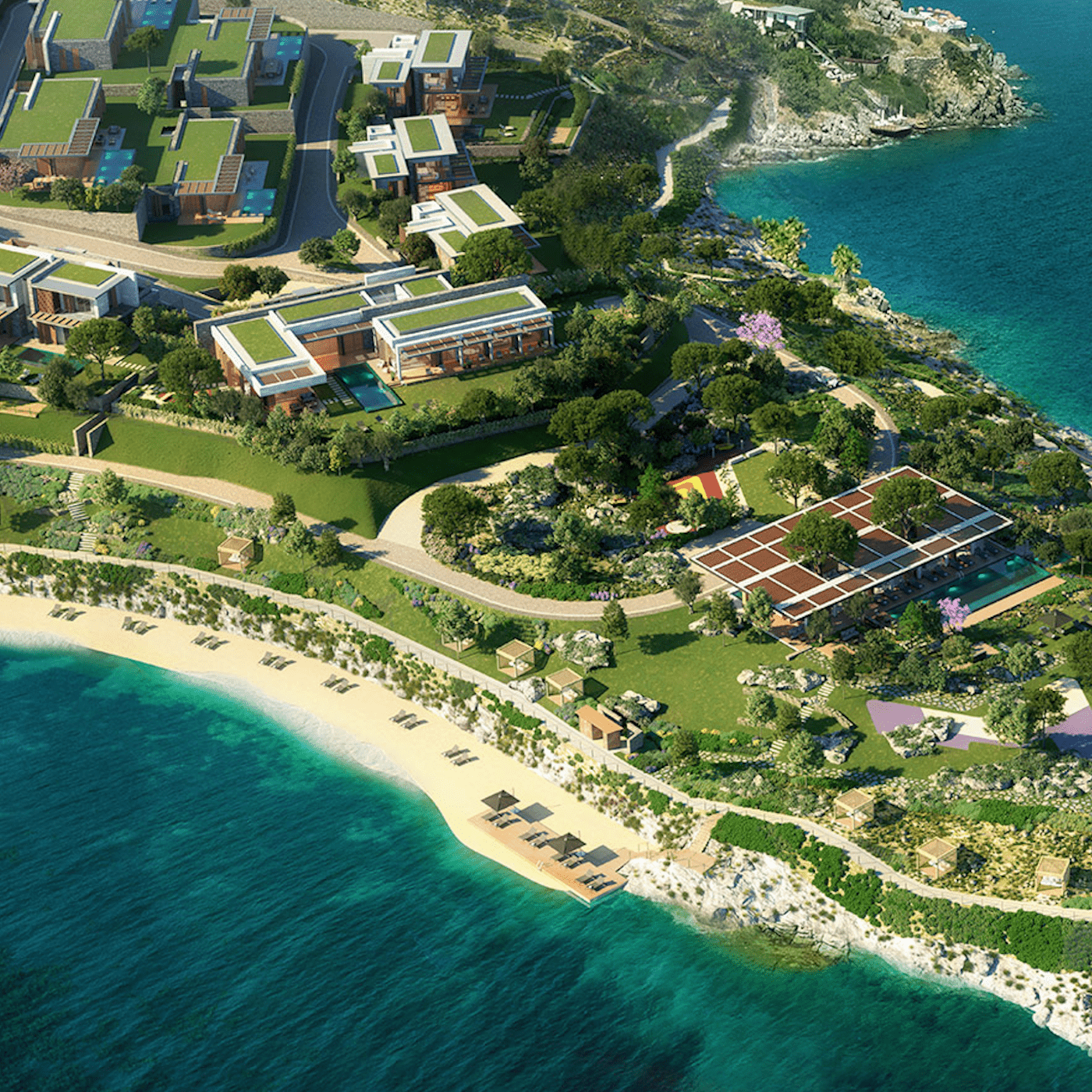 Lage ID Bodrum Mavi Villa