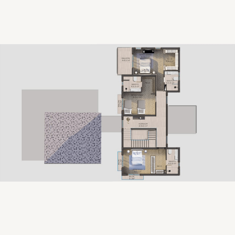 Turkish Northern Cyprus Villa 1 Etage